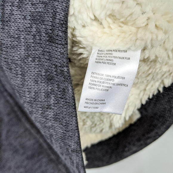 Weatherproof Blue Faux Fur Lined Zip Hoodie - Picture 8 of 8